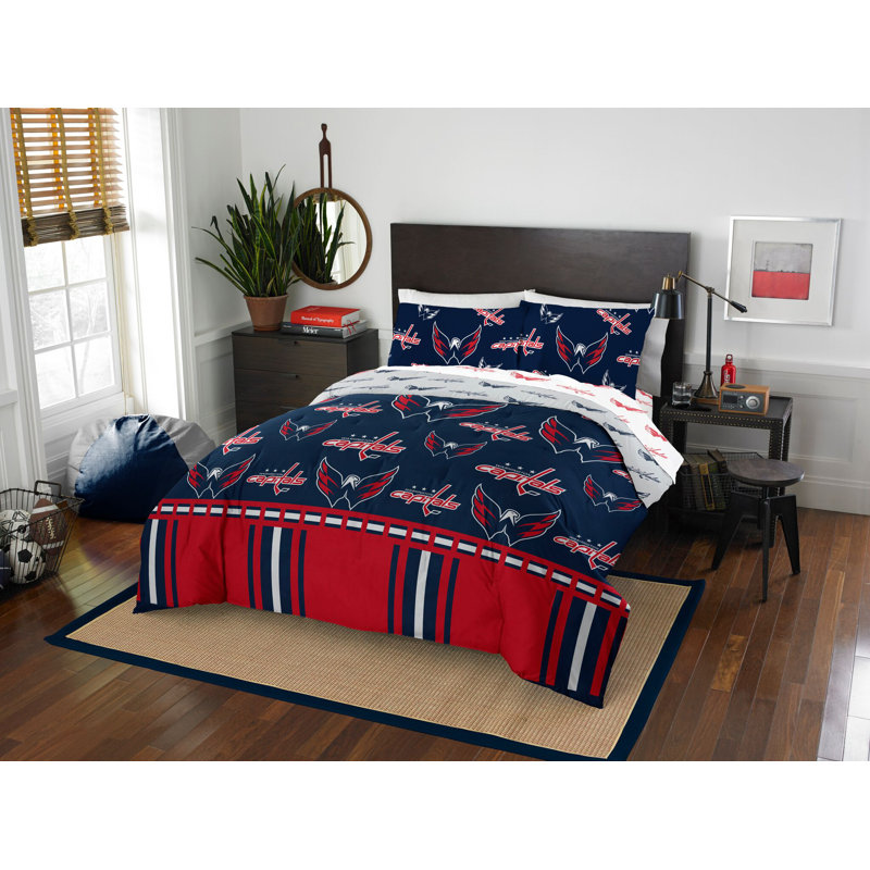 Modern & Contemporary Comforter, Queen Comforter + 4 Additional Pieces, Detroit Red Wings