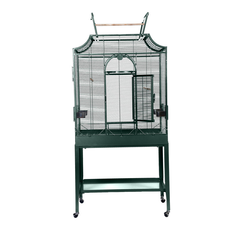 Grande cage de vol verte élégante, H 63 po x l 33 po x P 22 po, Vert