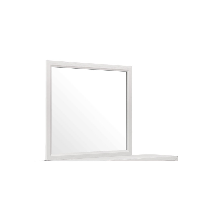 Rectangular White Mirror For Home, White