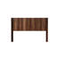 Tête de lit en noyer pour grand lit, style à oreilles avec panneau cannelé mural et détails 3D, surface réaliste, assemblage rapide en bois d'aspect moderne, stable à assembler-973060602-973060580