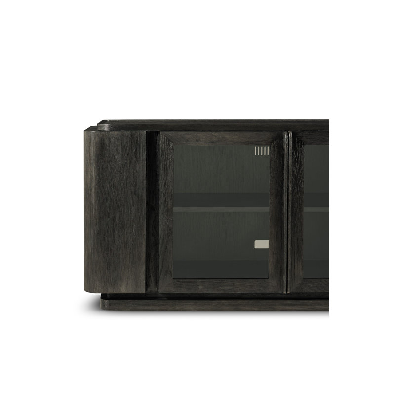 Repose Media Console, Charcoal Oak
