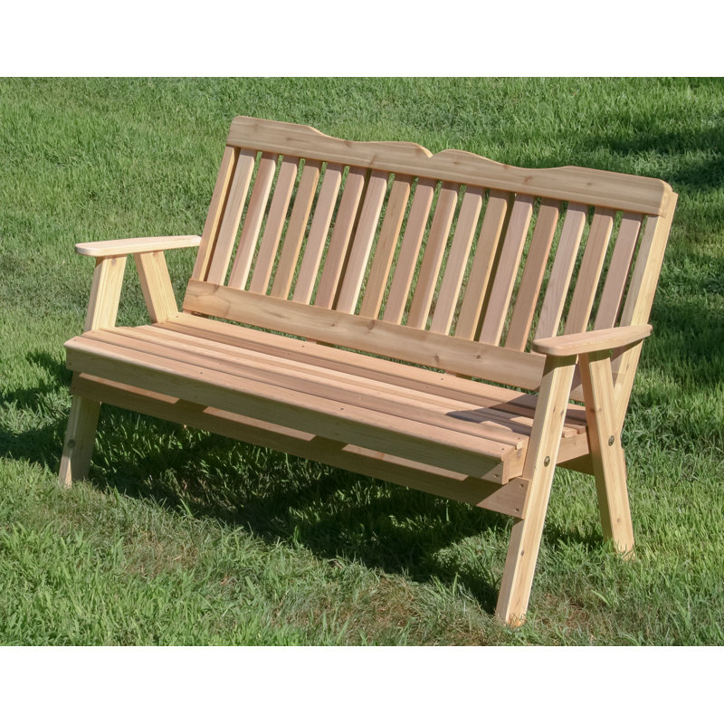 Banc de jardin en bois Fouts, L 48 po