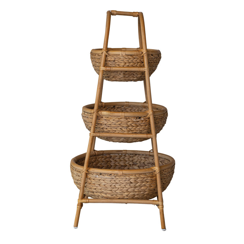 Panier en rotin tissé à la main