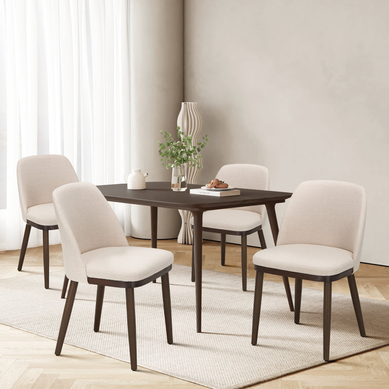 Nihith 47.2cm H Fabric Upholstered Side Chair, Beige