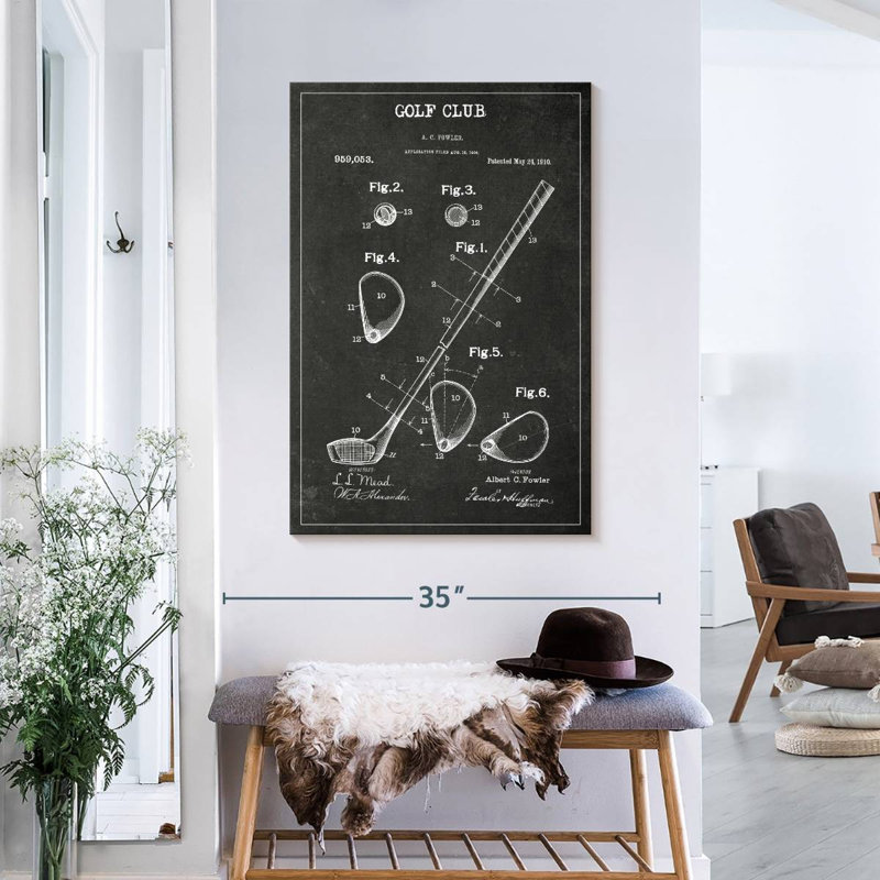 Motif floral noir et blanc sur toile, H 36 po x l 24 po x P 1,25 po