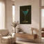 Tableau mural en métal doré « Blue Curacao » de luxe, 61 x 91 cm-1606096445