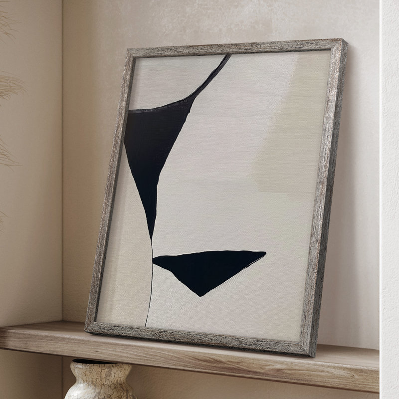 Série ABSTRACT DCXLIV, reproduction encadrée - bois massif, H 11 po x l 9 po