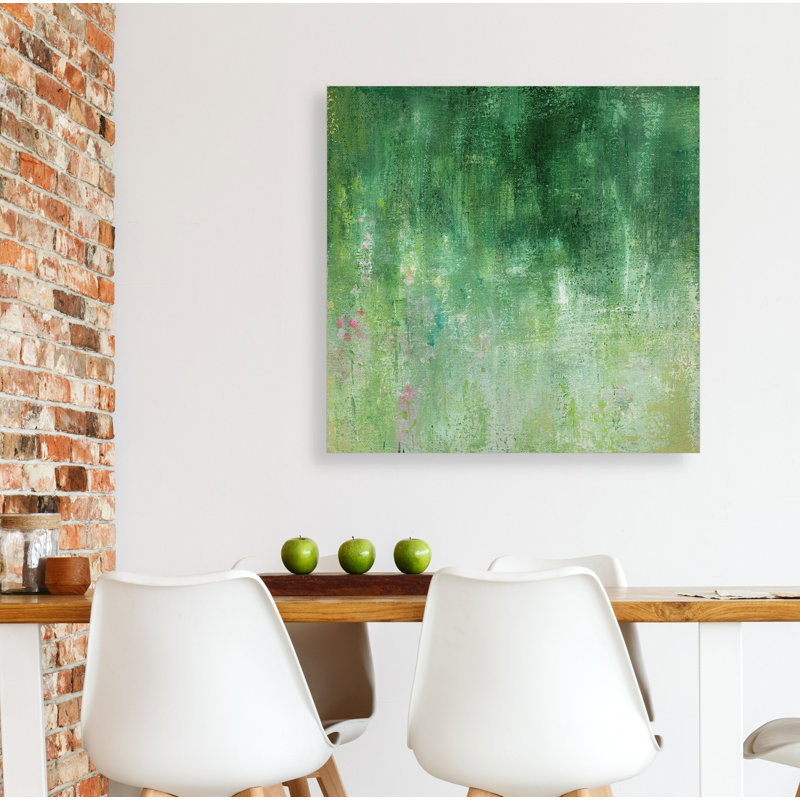 « cealdon jardin », peinture, H 16 po x l 16 po x P 2 po, Cadre doré
