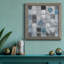 Papillon sur bleu - Reproduction d'art sur toile encadrée-1122880714-1122899622