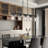 5 - Light Glass Kitchen Island Linear Pendant Dimmable Pendant