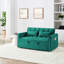 Lit moderne pliable de 54,33 pouces, 3 versions de longueur. Lit coulissant réglable en velours. Et un siège pour la détente. Surpiqûres. Positions. Pieds en plastique doux. 2 coussins. Living Delight Bed In