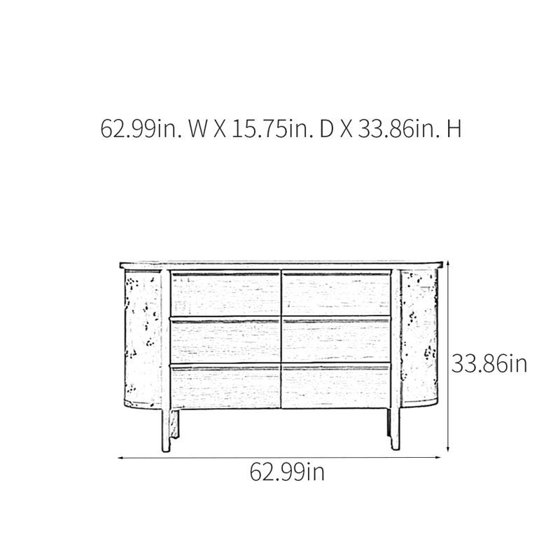 Console rustique, H 33,86 po x l 62,99 po x P 15,75 po