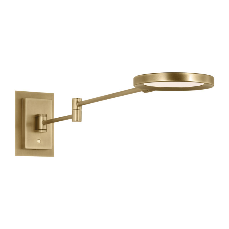 Spectica 1 - Light LED Swing Arm, Plated Brass