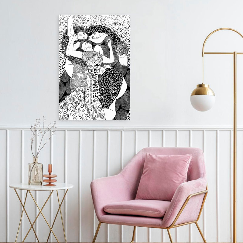 Art contemporain, art contemporain abstrait, H 48 po x l 32 po