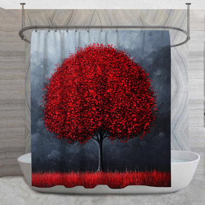 Rideau de douche Red Tree - Nature