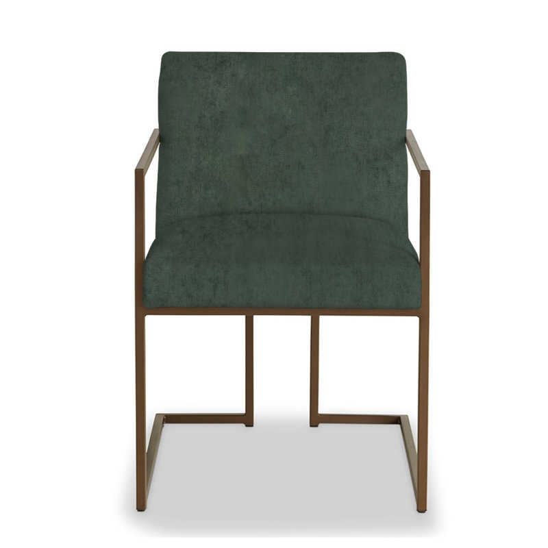 Axel Upholstered Arm Chair, Emerald Polyester
