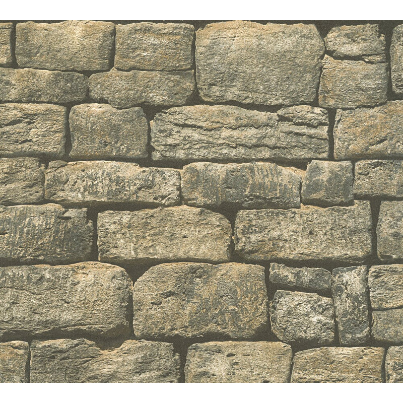 Rouleau de papier peint l 33 pi x l 21 po en pierre bois Wallick