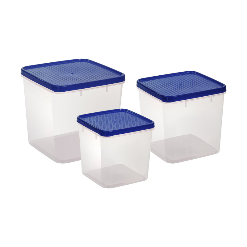 Ensemble de 3 contenants intelligents,, Bleu