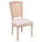 French Style Solid Wood Frame Square Rattan Back Dining Chair,set Of 2