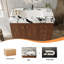 Meuble-lavabo autoportant moderne 36 po avec 1 armoire et 5 tiroirs, comptoir en pierre frittée, lavabo en céramique et pieds en acier inoxydable-1980152395-2036382739