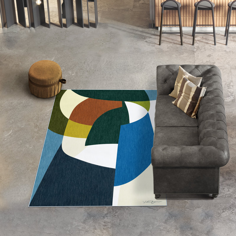 Haline Abstract Indoor Rug, Rectangle 5' x 7'6"