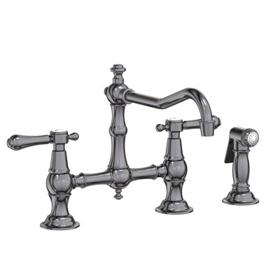 Chesterfield Kitchen Bridge Faucet with Side Spray