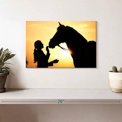 Cheval et fille Brampt