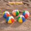 Paquet de 12 ballons de plage gonflables-128967458
