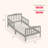 Classic Toddler Solid Wood Bed-534739656