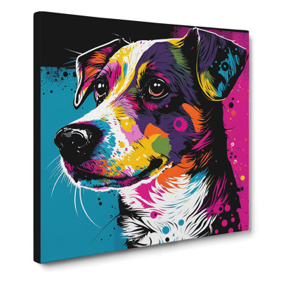 Jack Russell Pop Art - Wrapped Canvas