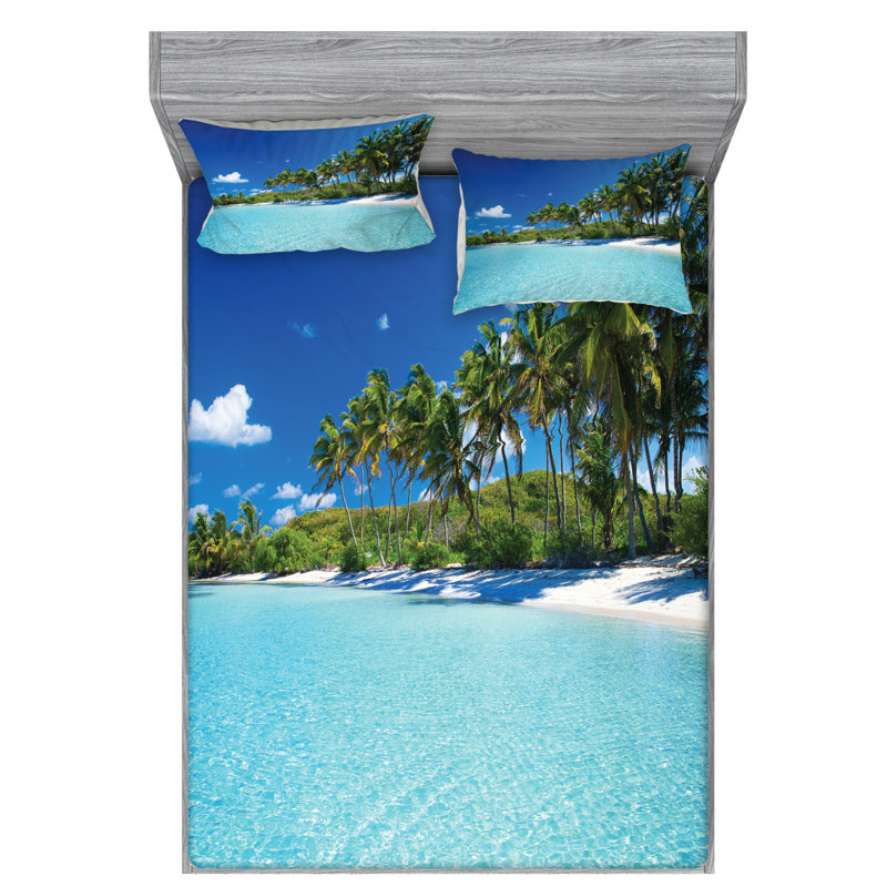 Microfiber Sheet Set, Queen Sheet Set with Fitted Sheet