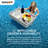 Sunjoy Wicker Floating Tray 36x24 inch Aluminum Frame Pool Tray Swimming Floating Serving Tray for Drinks, Snacks, and Essentials-88202095