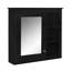 Armoire à pharmacie, armoire de rangement murale pour salle de bain, armoire murale moderne avec miroir