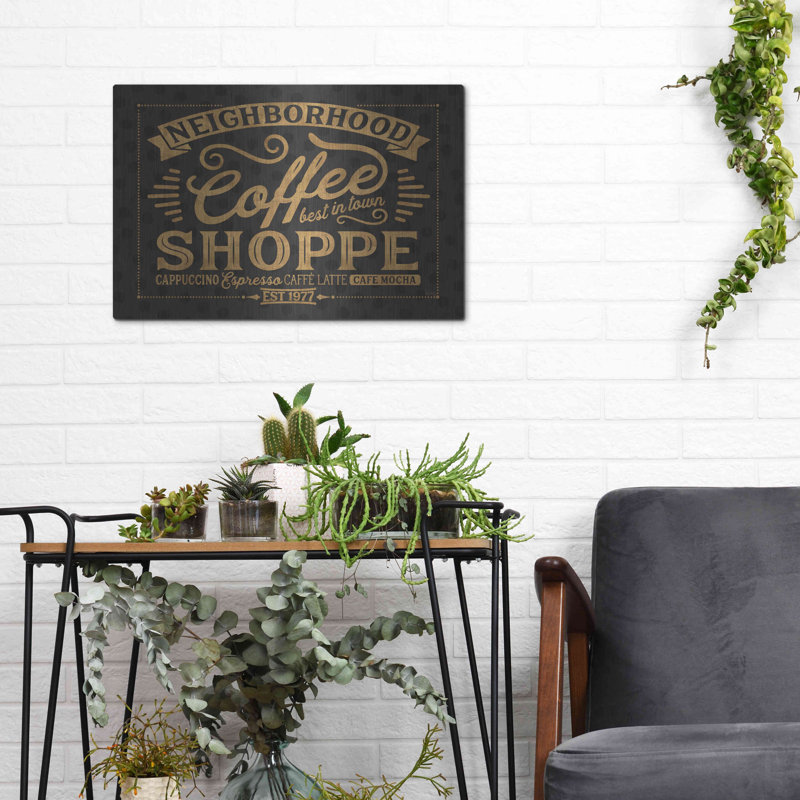 «Coffee and Friends IV» par Véronique Charron, art mural en métal, H 12 po x l 16 po