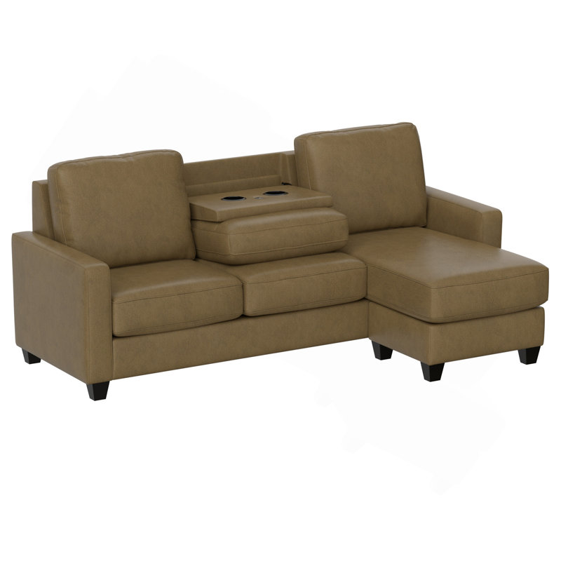 Canapé modulaire brun reconfigurable, Brun