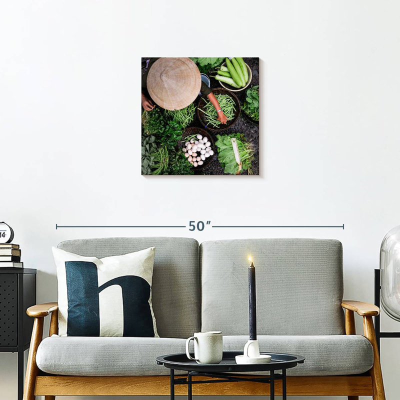 Yarlin Vietnamese Vegetable Market, 20" H x 20" W