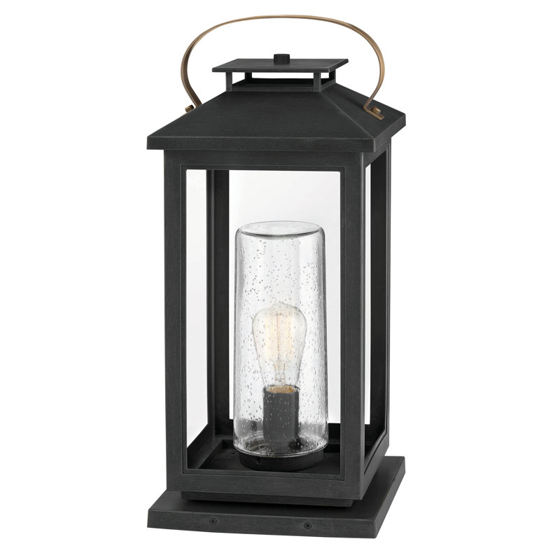 Atwater 1-Light Pier Mount Light, Black