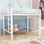 Metal Loft Bed with Guardrails-892129046