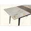 Table de salle à manger extensible Rock Plate avec base en métal pour une utilisation polyvalente dans la cuisine et le salon, assemblage rapide