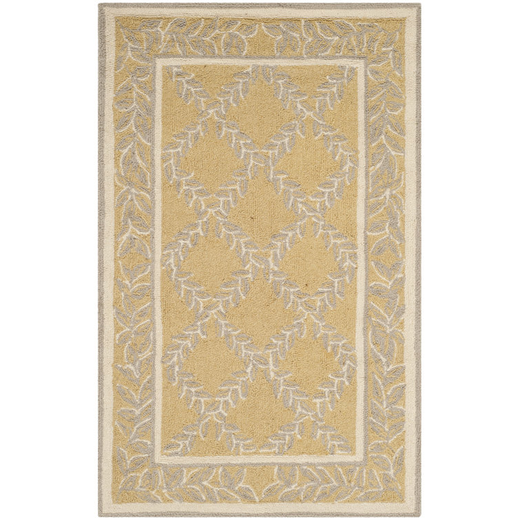 Jonsson Hand Hooked Wool Pile Geometric Rug
