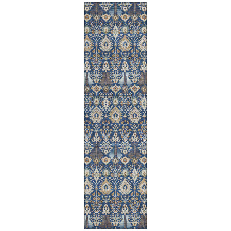 Machine Washable Indoor/Outdoor Gursevak ACN2251 Global Rug, Runner 2'3" x 7'6"