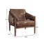 Fauteuil rembourré en cuir 27,6 po Salma-390730770