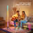 Daybetter Smart Rgbic Corner Floor Lamp Set Of 2 - 40" Tall Led Color Changing Mood Lighting With Music Sync, Remote & App Control, Battery Powered (black)-1114004565