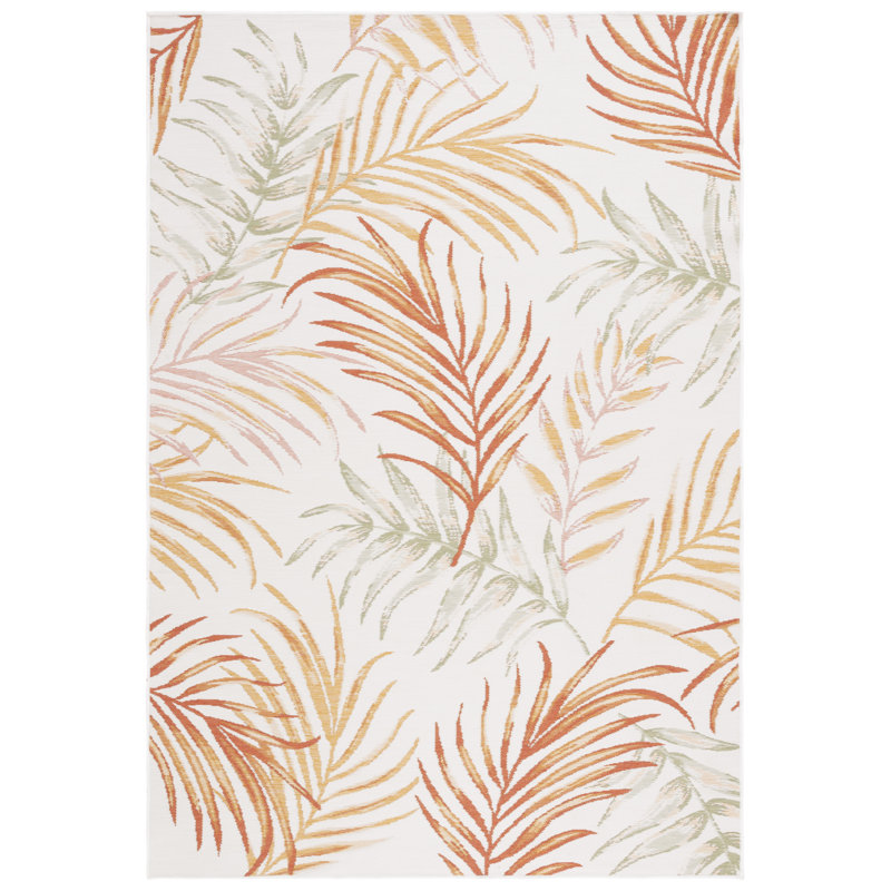 Chetna Sunrise Performance Floral Indoor/Outdoor Area Rug, Rectangle 5'3" x 7'7"