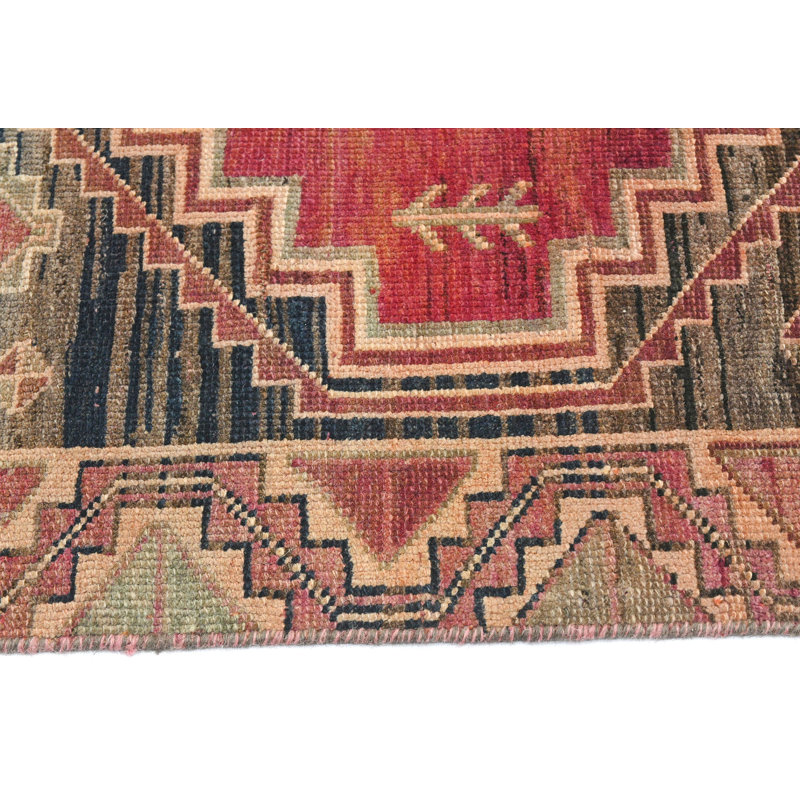 Tickmacrevan One-of-a-Kind 3'8" x 8'5" 1960s Area Rug in Blue/Brown
