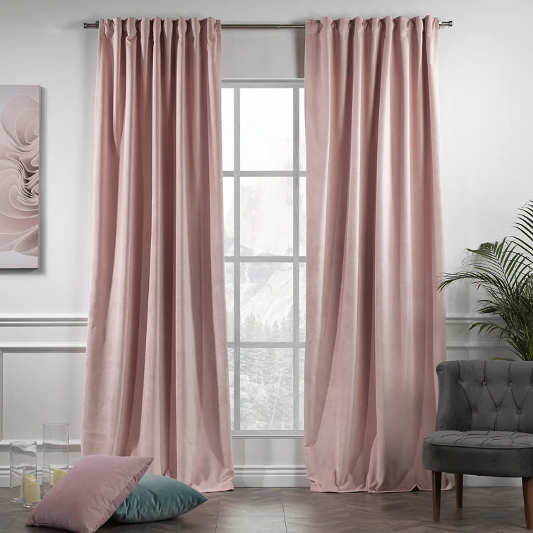 Extra Long & Extra Wide Matte Velvet Curtain Panel