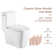 Logmey 1.28 Gallons GPF Elongated Chair Height Floor Mounted One Piece Toilets (Seat Included)