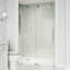Porte de douche coulissante sans cadre avec verre transparent 3/8 po l 52-56 po x H 76 po Cass-55865520