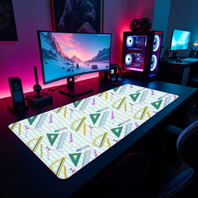 Polyester Desk Pad, 14.4x12.1