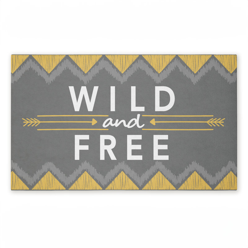 Tapis d'extérieur à imprimé désert Wild Boho, par Alison Tauber, 18 po x 30 po
